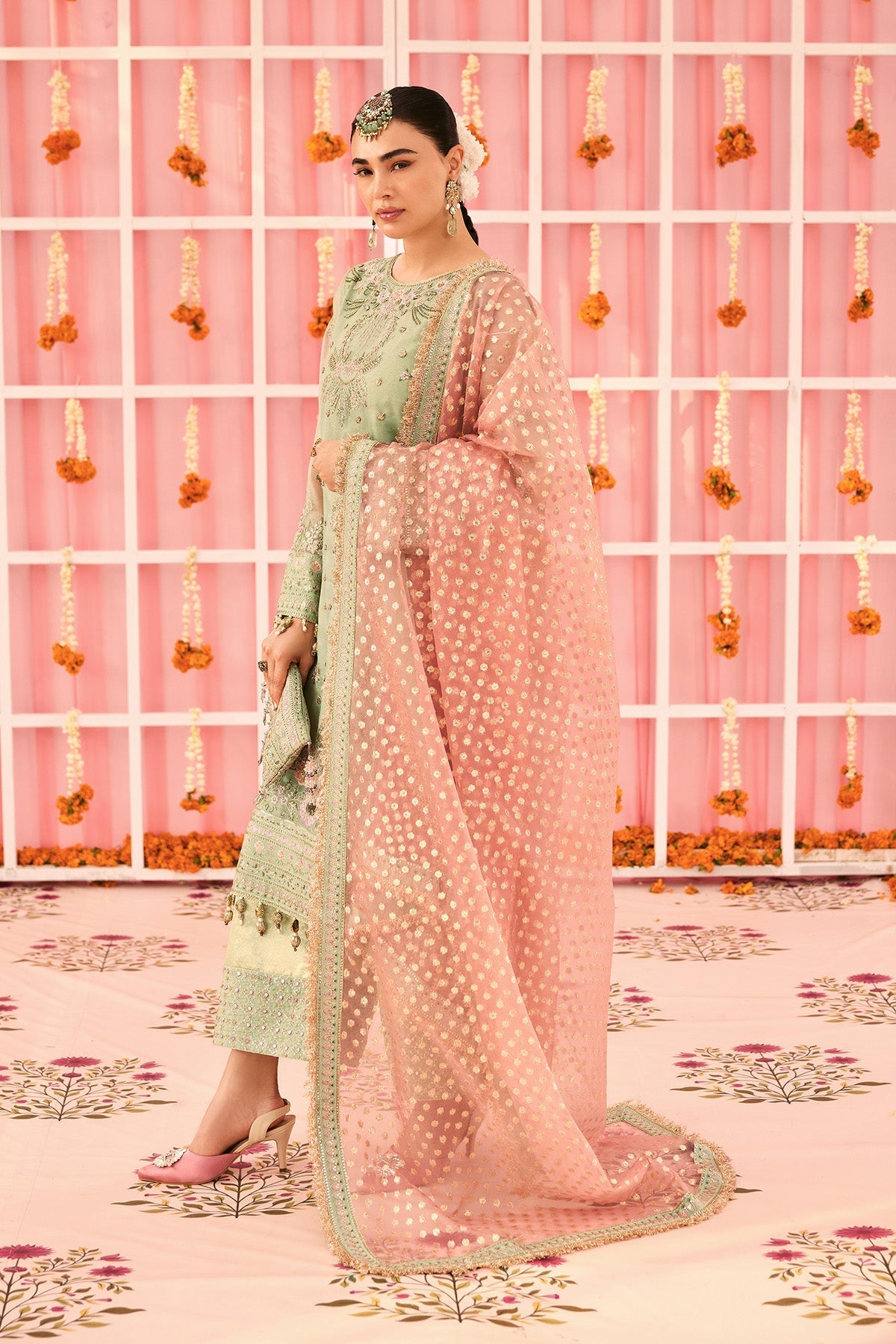 Alizeh | Shehnai The Festive Edit | AF-ZN-2217-Libaan - Formal Dress - available at Maria Faisal in UK and USA.