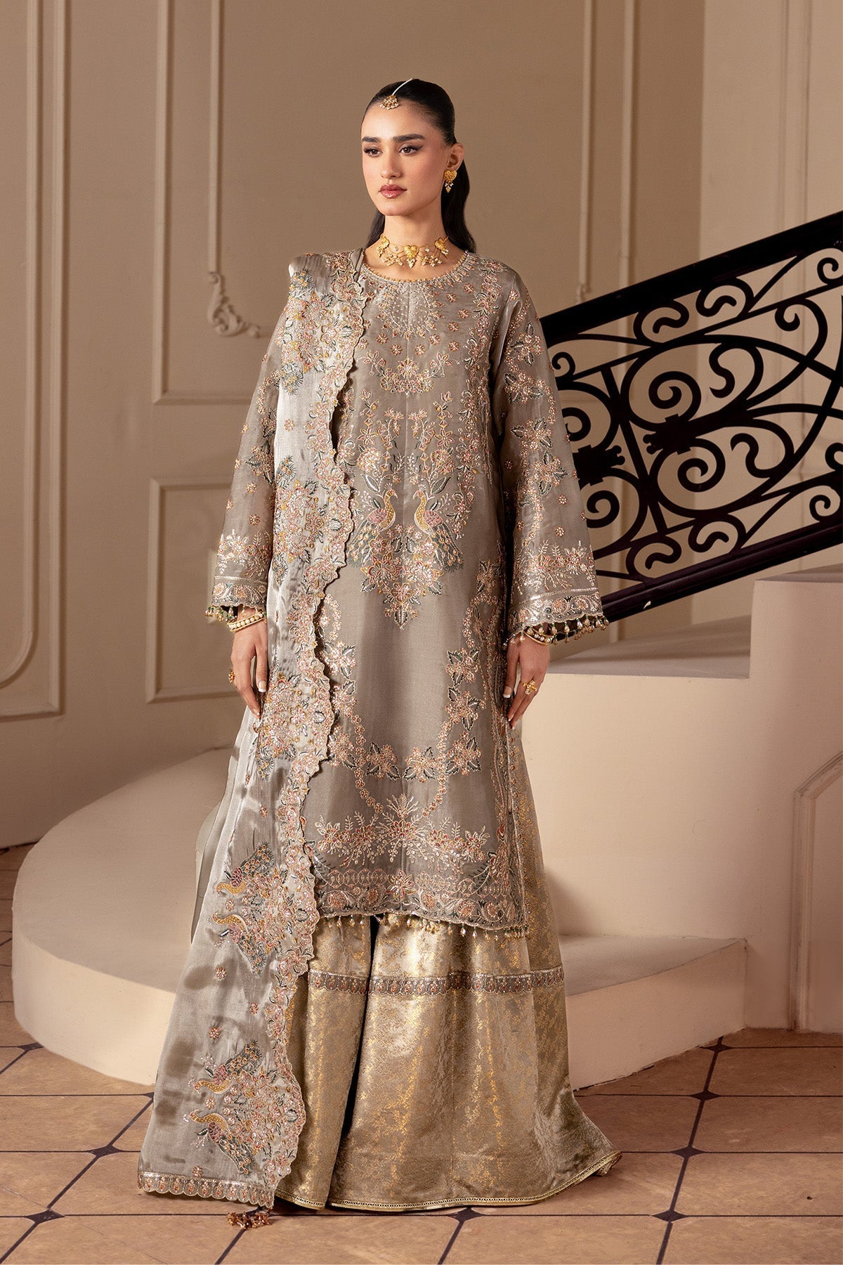Alizeh | Aaina A Reflection of Elegance | AF-SS-2247-Zoya - Dress - available at Maria Faisal in UK and USA.