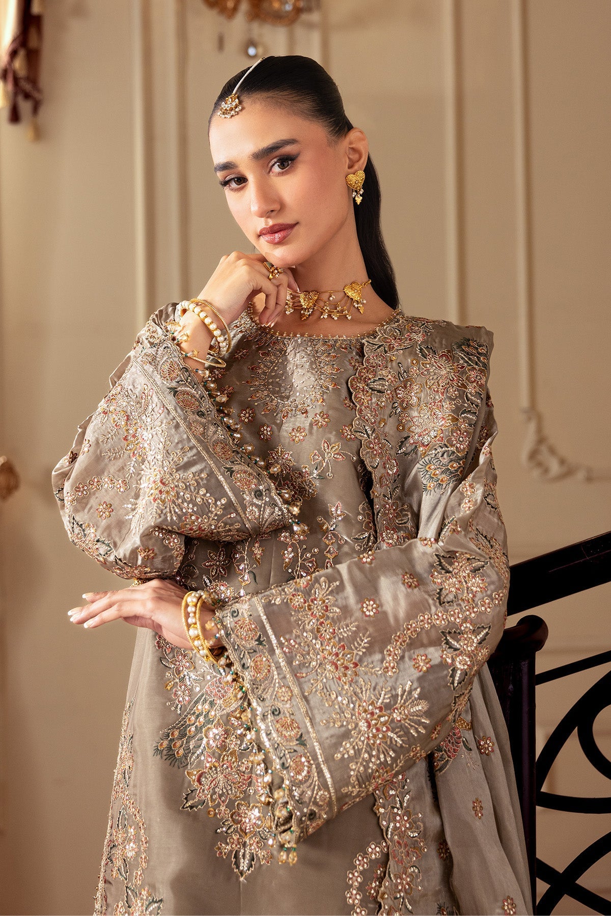 Alizeh | Aaina A Reflection of Elegance | AF-SS-2247-Zoya - Dress - available at Maria Faisal in UK and USA.