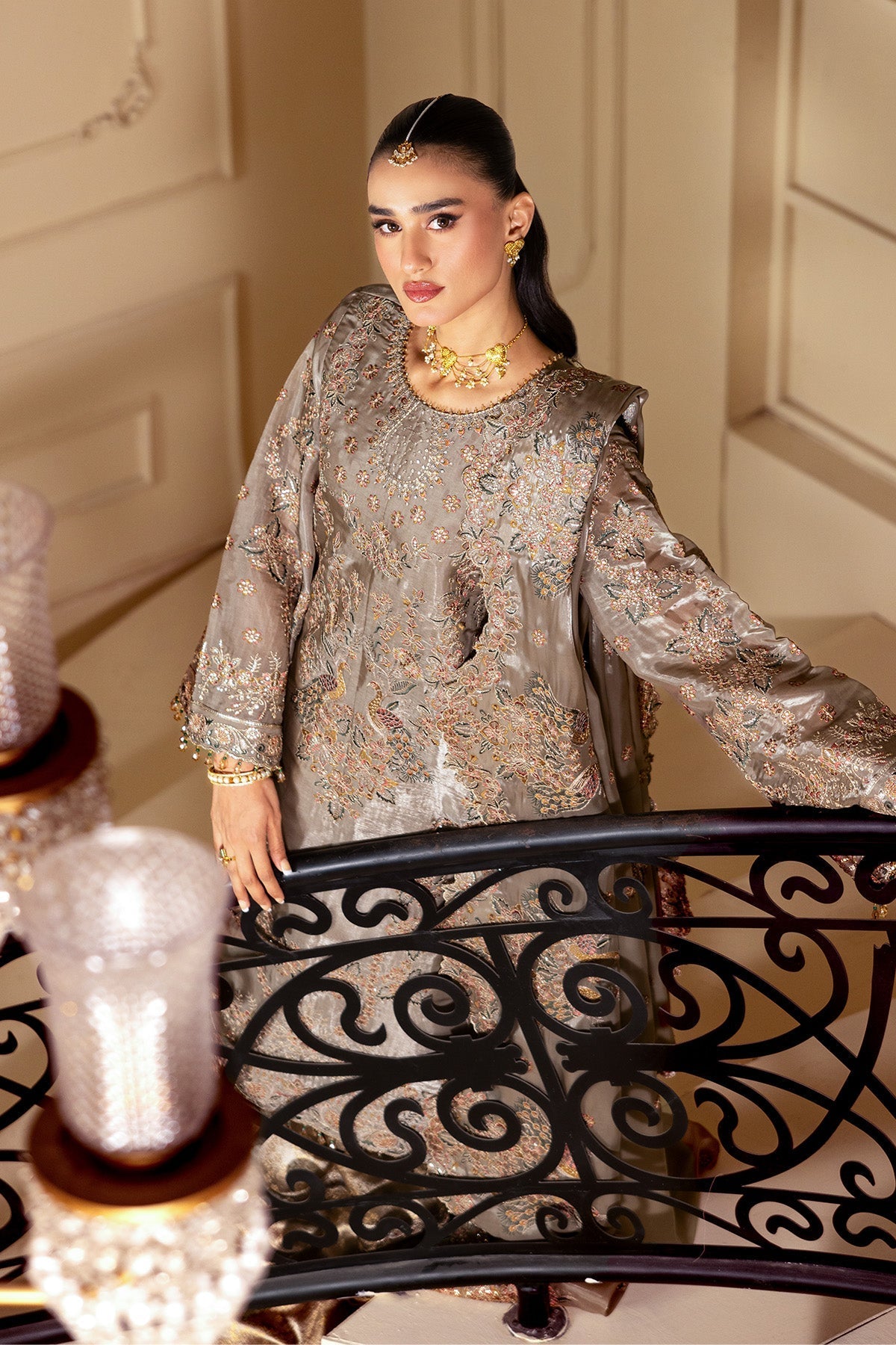 Alizeh | Aaina A Reflection of Elegance | AF-SS-2247-Zoya - Dress - available at Maria Faisal in UK and USA.