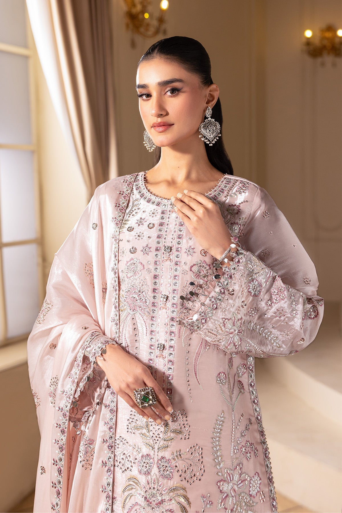 Alizeh | Aaina A Reflection of Elegance | AF-SS-2244-Irha - Dress - available at Maria Faisal in UK and USA.
