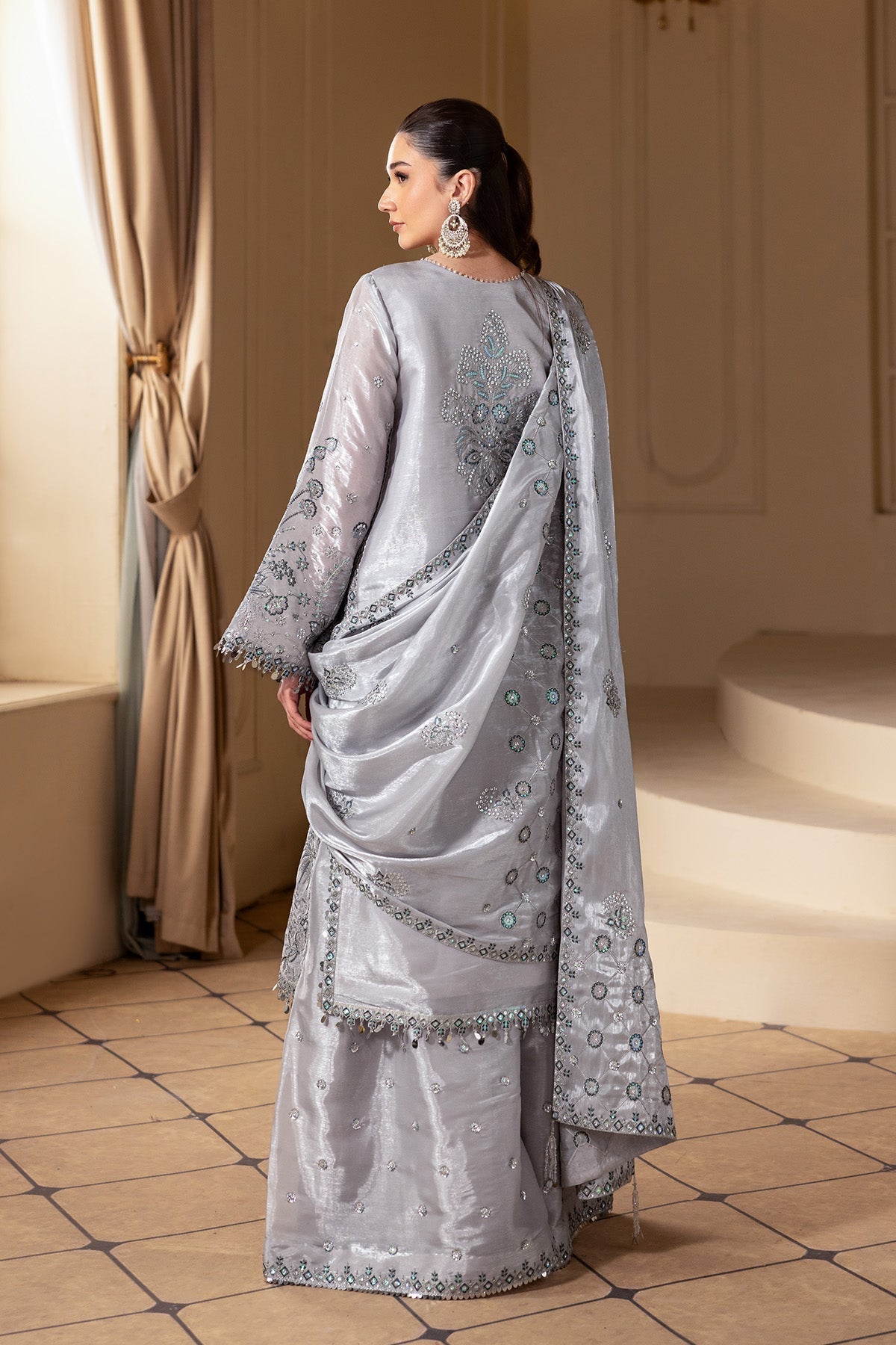 Alizeh | Aaina A Reflection of Elegance | AF-SS-2245-Safira - Dress - available at Maria Faisal in UK and USA.