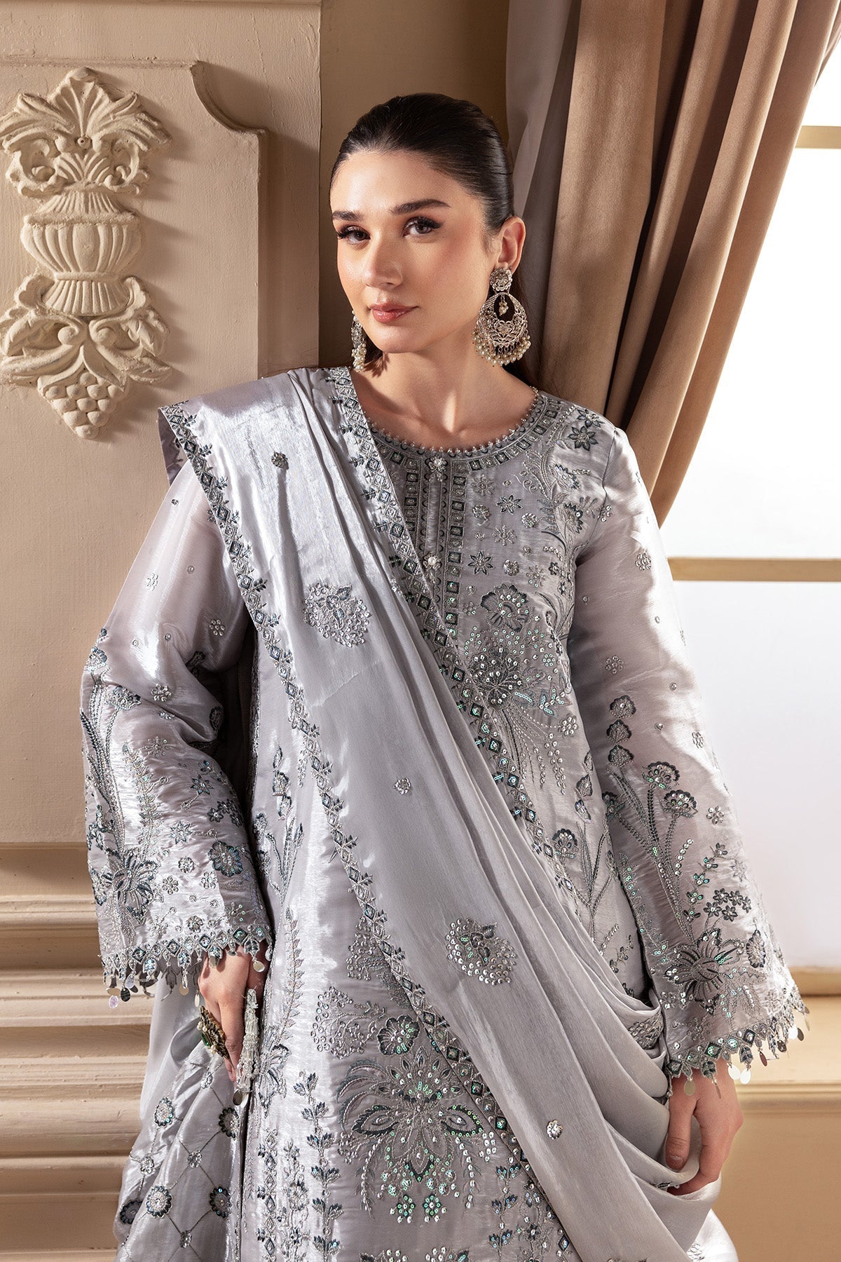 Alizeh | Aaina A Reflection of Elegance | AF-SS-2245-Safira - Dress - available at Maria Faisal in UK and USA.