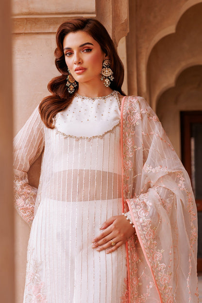 Mina Kashif | Shahbano Luxury Pret 24 | Faith - Designer Dress with Intricate embroidery and embellishments. Shop elegent wedding dress at Maria Faisal.