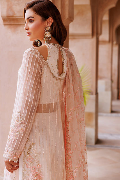Mina Kashif | Shahbano Luxury Pret 24 | Faith - Designer Dress with Intricate embroidery and embellishments. Shop elegent wedding dress at Maria Faisal.