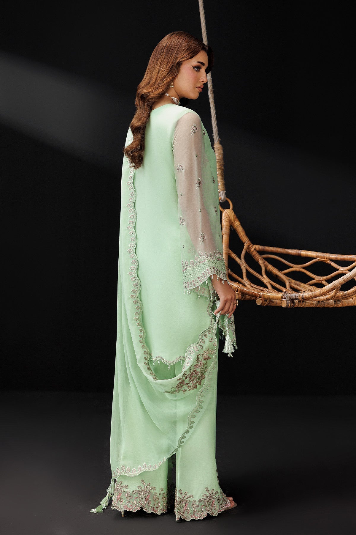 Alizeh | Dua Formals 26 | AF-DUA-3038-Opaline - Dress - available at Maria Faisal in UK and USA.