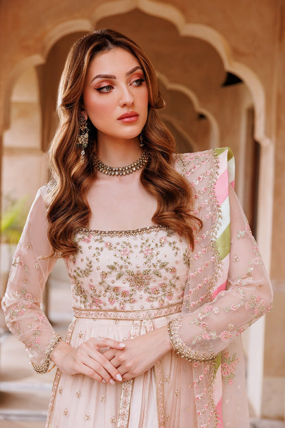 Mina Kashif | Shahbano Luxury Pret 24 | Jazmin - Designer Dress with Intricate embroidery and embellishments. Shop elegent wedding dress at Maria Faisal.
