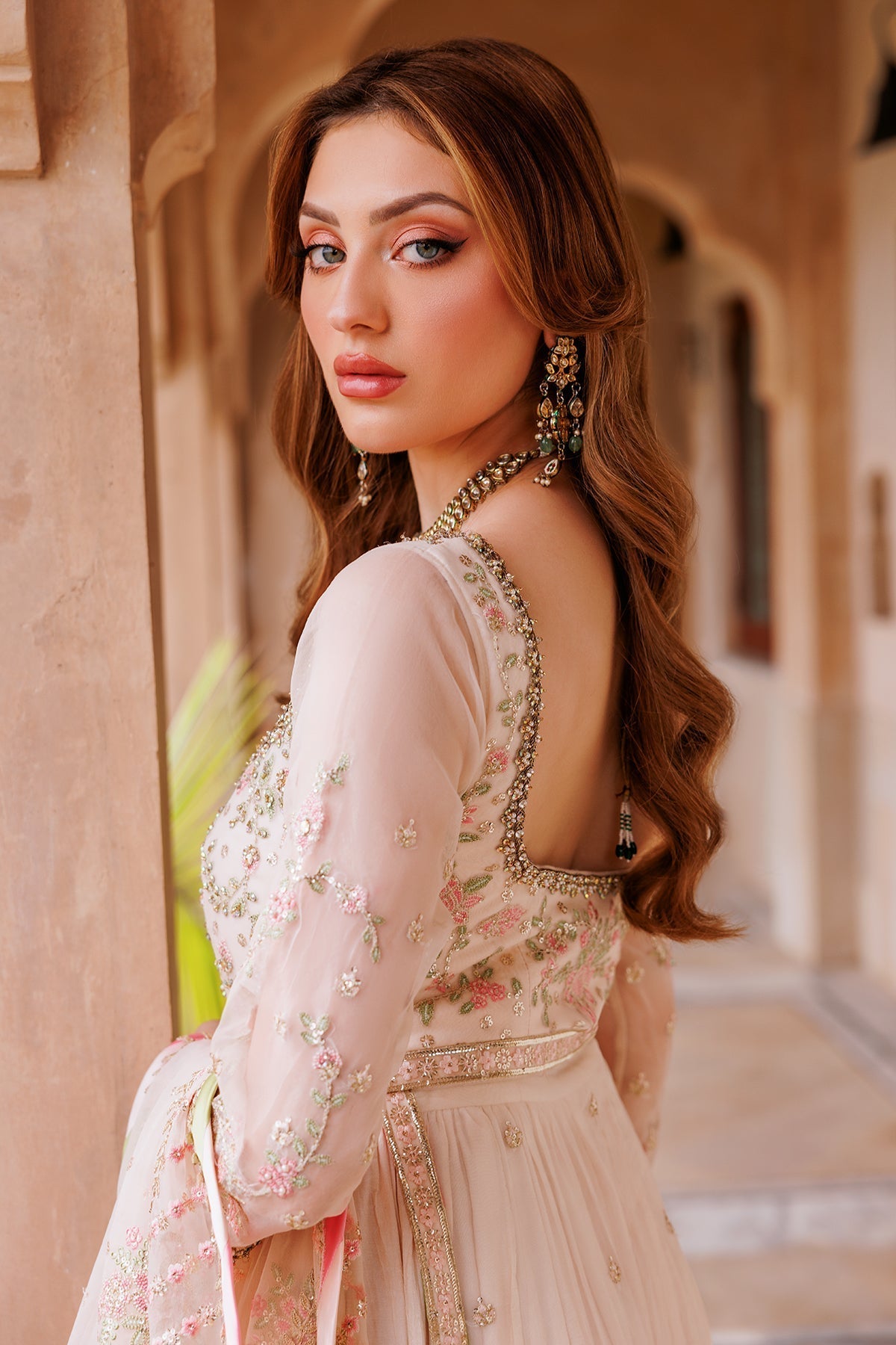 Mina Kashif | Shahbano Luxury Pret 24 | Jazmin - Designer Dress with Intricate embroidery and embellishments. Shop elegent wedding dress at Maria Faisal.