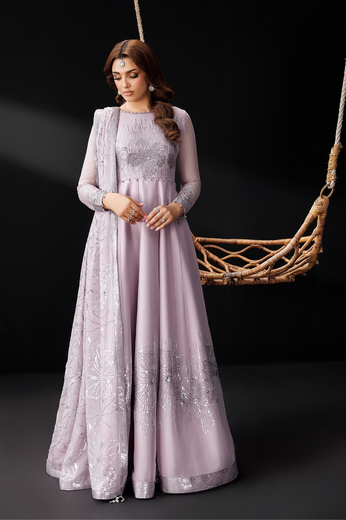 Alizeh | Dua Formals 26 | AF-DUA-3033-Stardust - Dress - available at Maria Faisal in UK and USA.