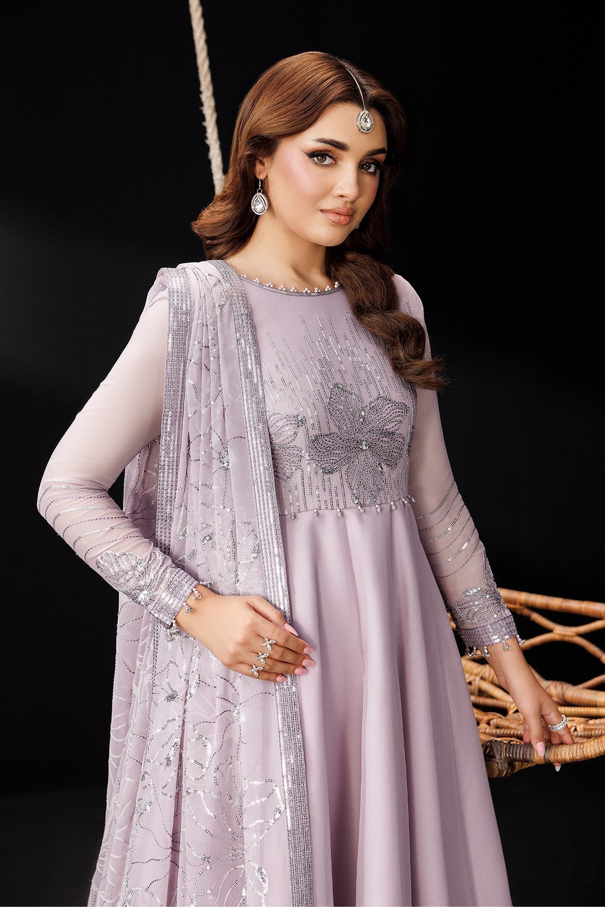 Alizeh | Dua Formals 26 | AF-DUA-3033-Stardust - Dress - available at Maria Faisal in UK and USA.