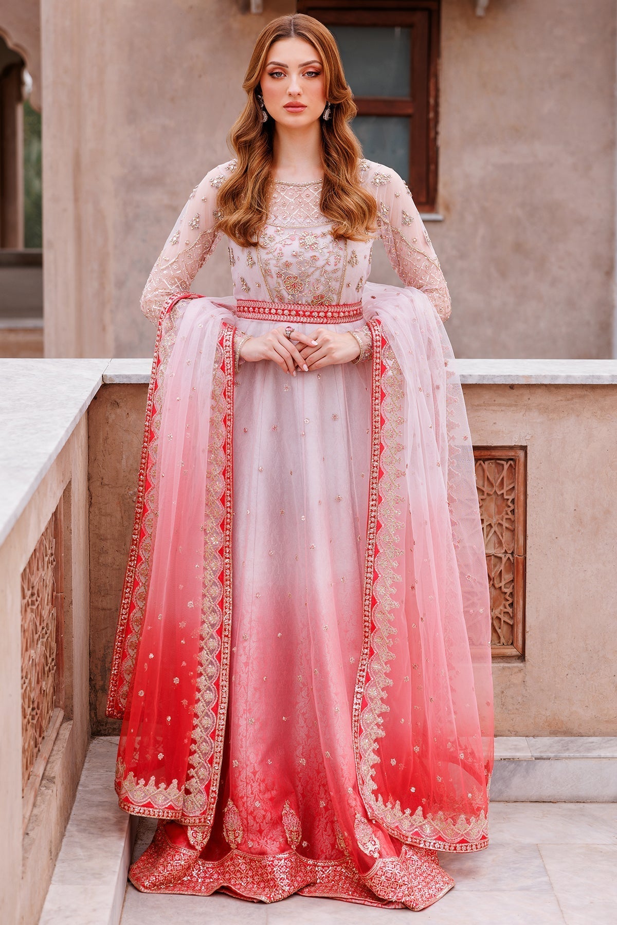Mina Kashif | Shahbano Luxury Pret 24 | Kashish - Designer Dress with Intricate embroidery and embellishments. Shop elegent wedding dress at Maria Faisal.