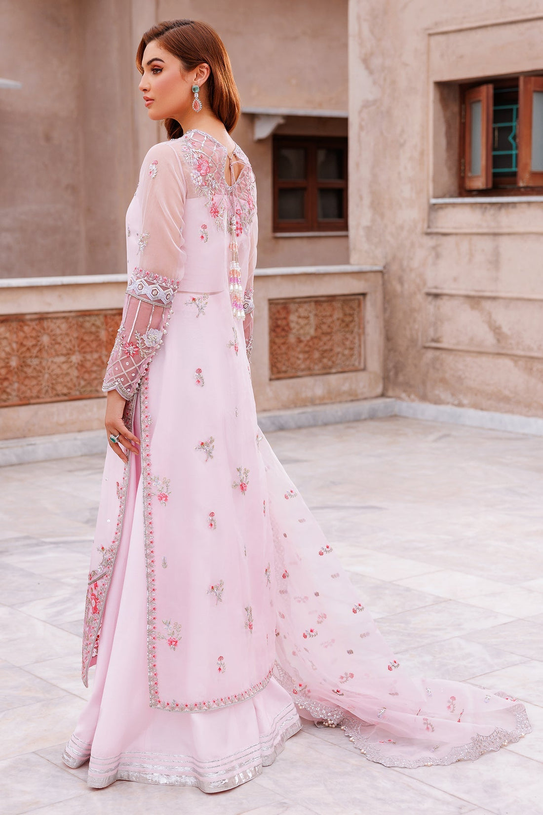 Mina Kashif | Shahbano Luxury Pret 24 | Malook - Designer Dress with Intricate embroidery and embellishments. Shop elegent wedding dress at Maria Faisal.