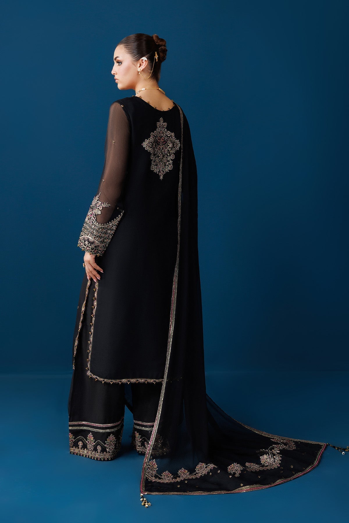 Alizeh | Dua Formals 26 | AF-DUA-3037-Eclipse - Dress - available at Maria Faisal in UK and USA.