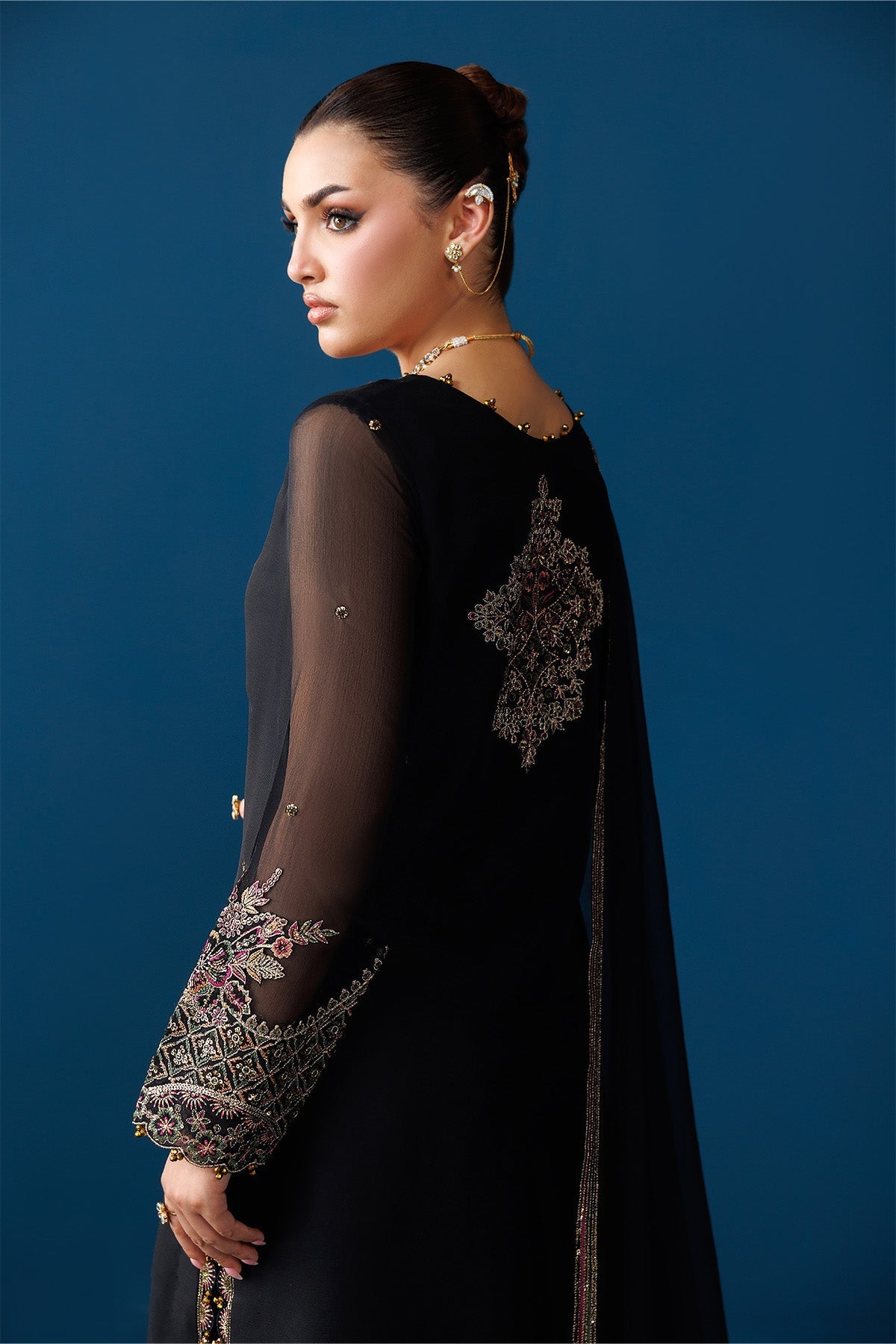 Alizeh | Dua Formals 26 | AF-DUA-3037-Eclipse - Dress - available at Maria Faisal in UK and USA.