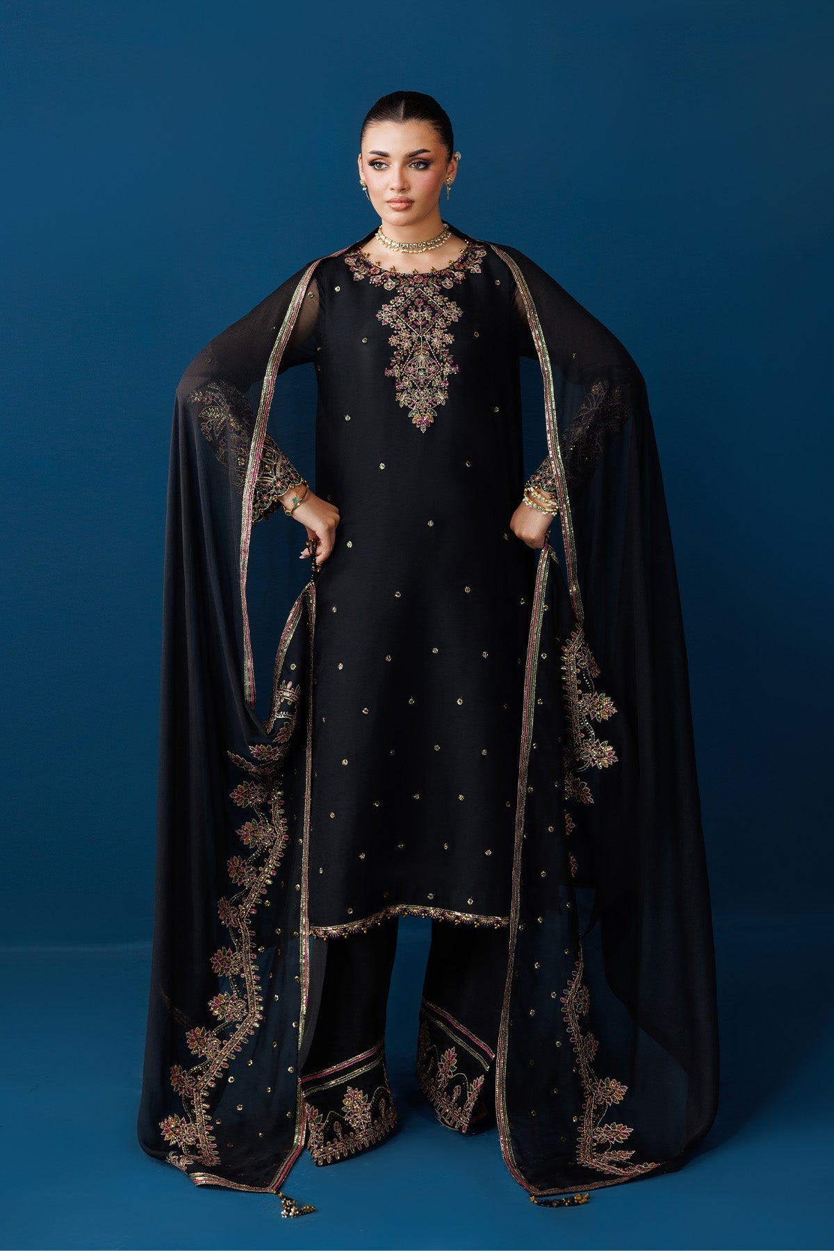 Alizeh | Dua Formals 26 | AF-DUA-3037-Eclipse - Dress - available at Maria Faisal in UK and USA.