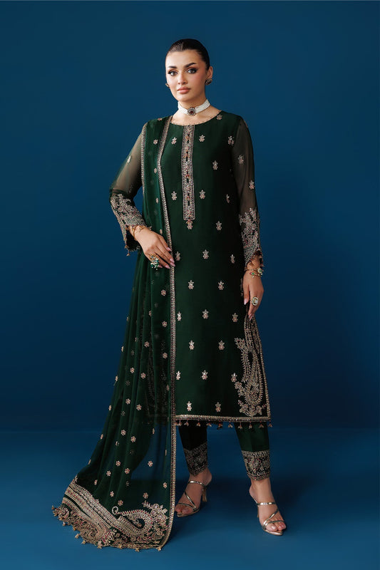 Alizeh | Dua Formals 26 | AF-DUA-3032-Regal Green - Dress - available at Maria Faisal in UK and USA.