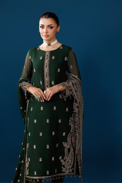 Alizeh | Dua Formals 26 | AF-DUA-3032-Regal Green - Dress - available at Maria Faisal in UK and USA.