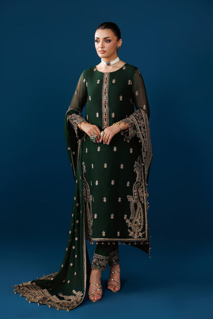 Alizeh | Dua Formals 26 | AF-DUA-3032-Regal Green - Dress - available at Maria Faisal in UK and USA.
