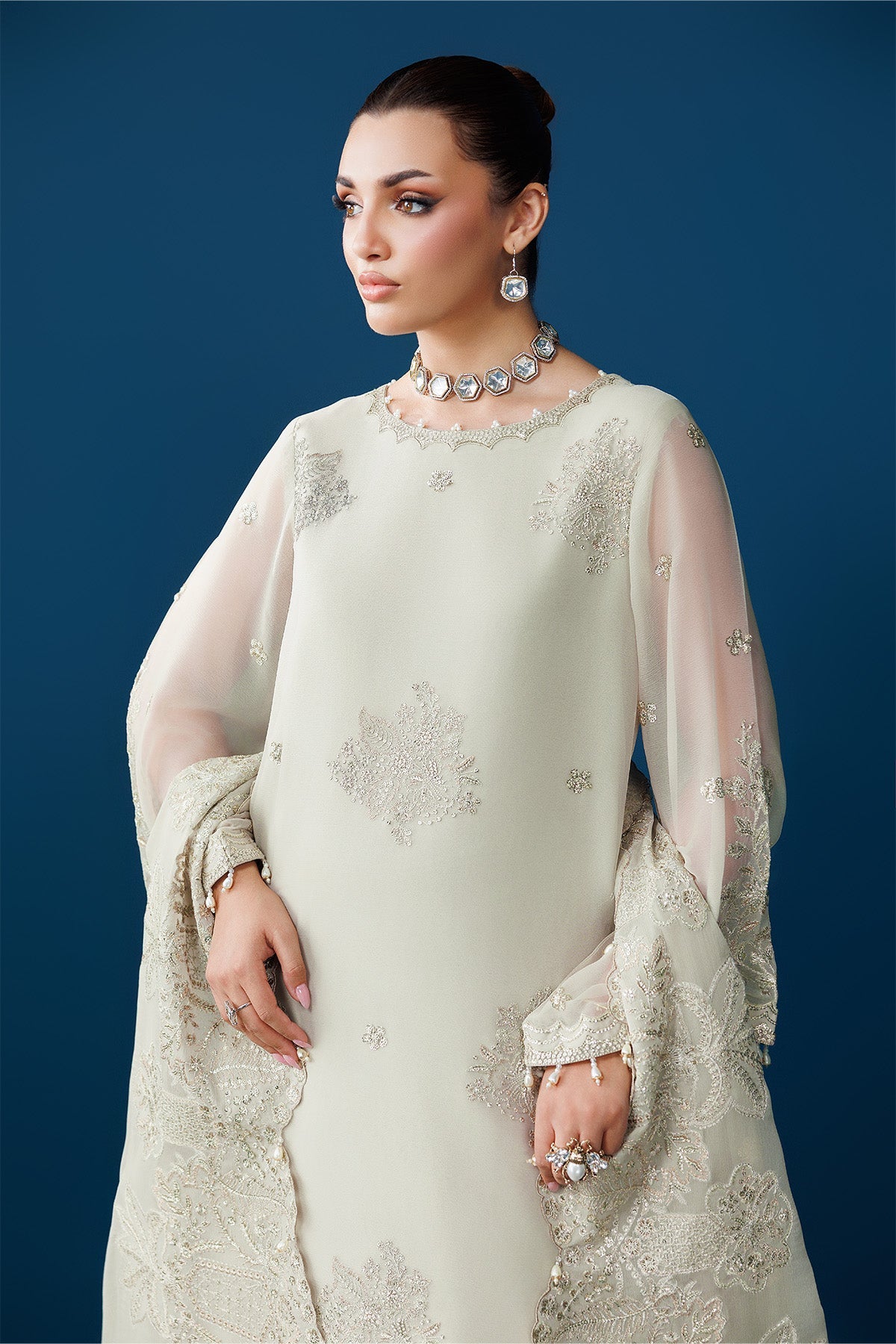 Alizeh | Dua Formals 26 | AF-DUA-3036-Dew Drop - Dress - available at Maria Faisal in UK and USA.