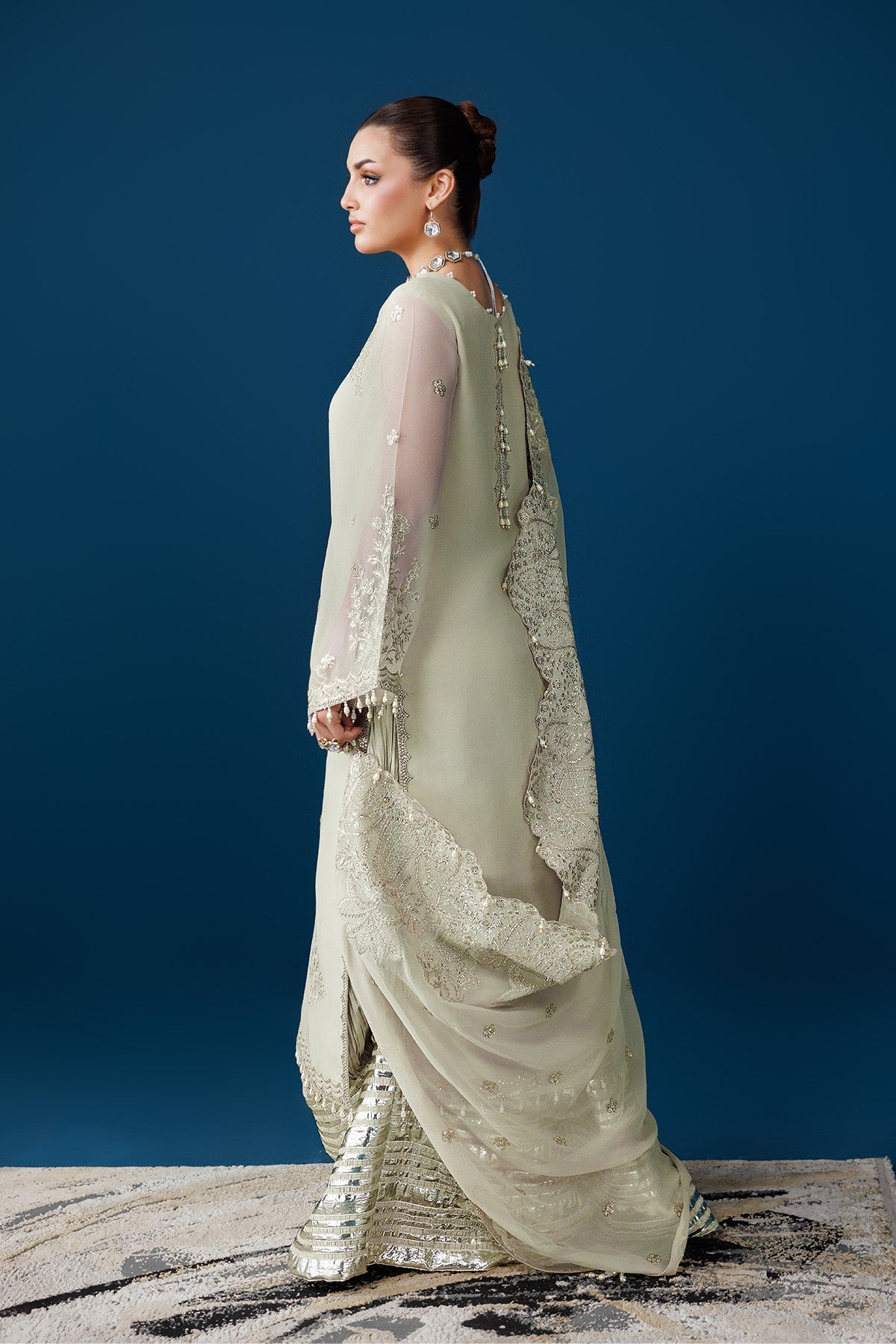 Alizeh | Dua Formals 26 | AF-DUA-3036-Dew Drop - Dress - available at Maria Faisal in UK and USA.