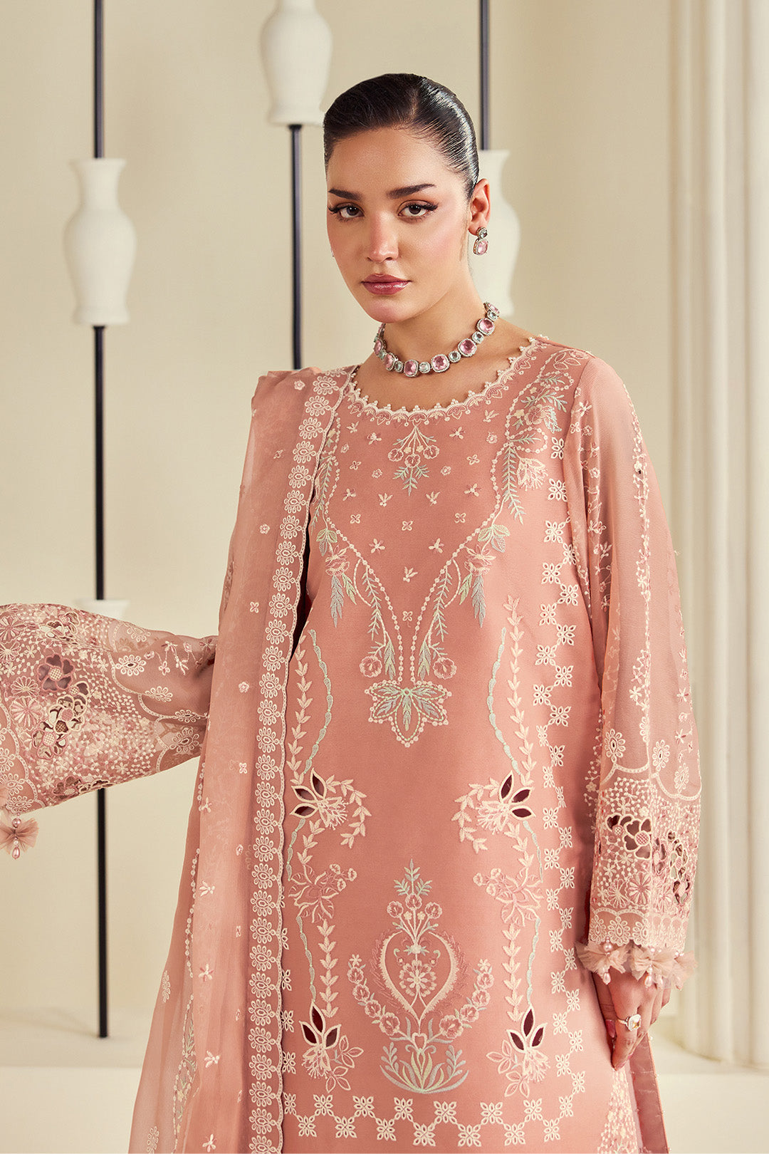 Alizeh | Dhaagay Formals |AF-DHG-5045-Sorah - Formal Dress - available at Maria Faisal in UK and USA.