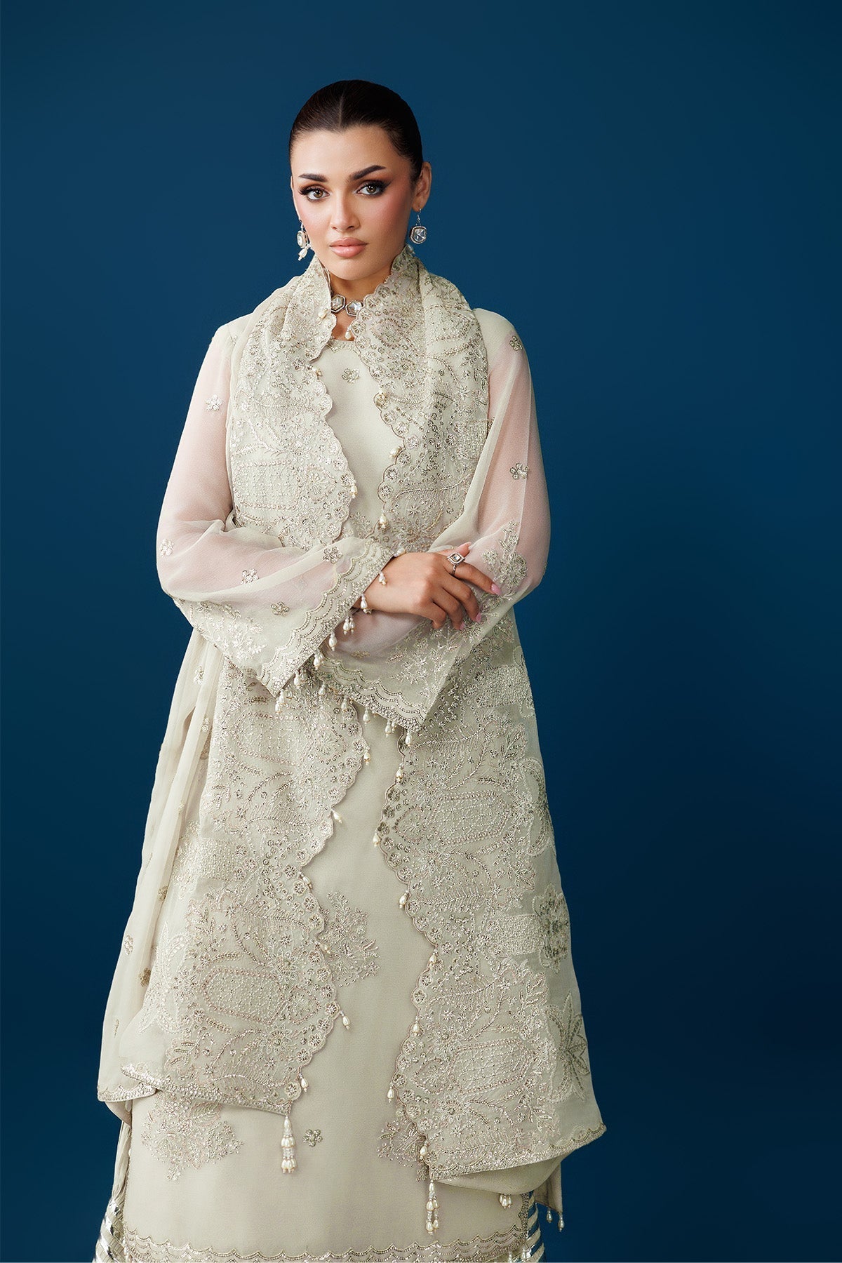 Alizeh | Dua Formals 26 | AF-DUA-3036-Dew Drop - Dress - available at Maria Faisal in UK and USA.