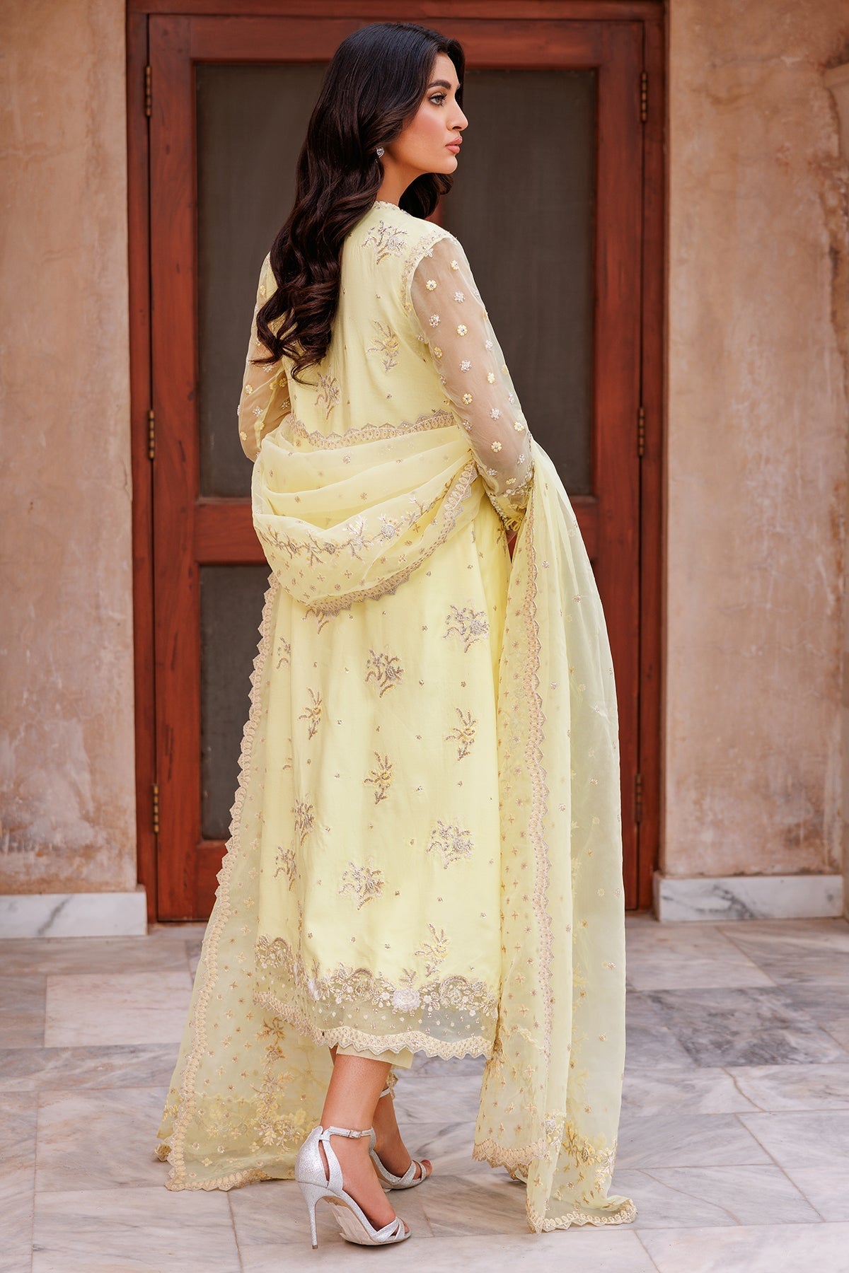 Mina Kashif | Shahbano Luxury Pret 24 | Abira - Designer Dress with Intricate embroidery and embellishments. Shop elegent wedding dress at Maria Faisal.