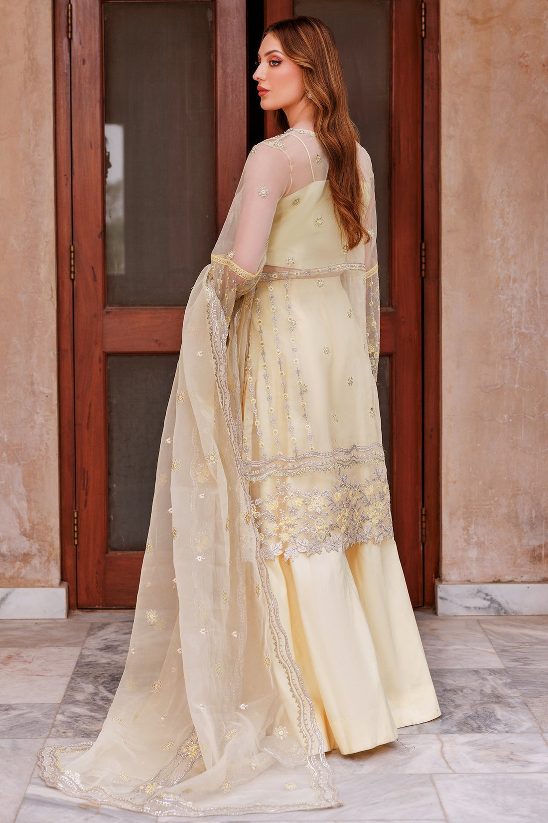 Mina Kashif | Shahbano Luxury Pret 24 | Reem - Designer Dress with Intricate embroidery and embellishments. Shop elegent wedding dress at Maria Faisal.