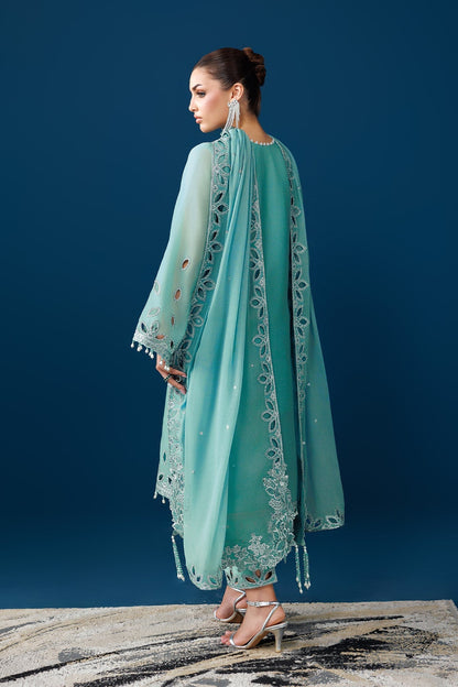 Alizeh | Dua Formals 26 | AF-DUA-3034-Sea Glass - Dress - available at Maria Faisal in UK and USA.