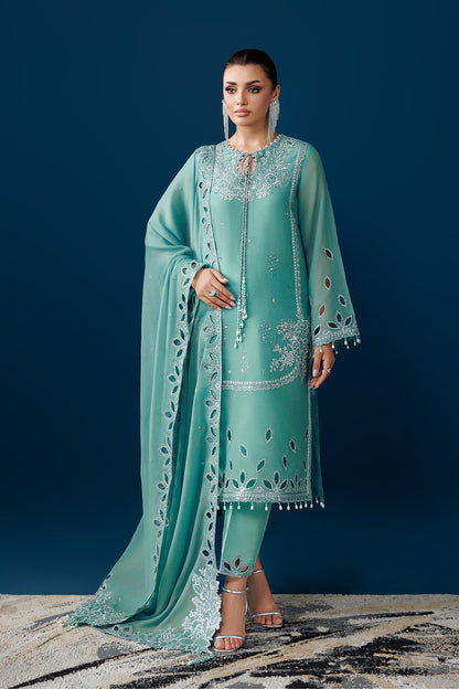 Alizeh | Dua Formals 26 | AF-DUA-3034-Sea Glass - Dress - available at Maria Faisal in UK and USA.
