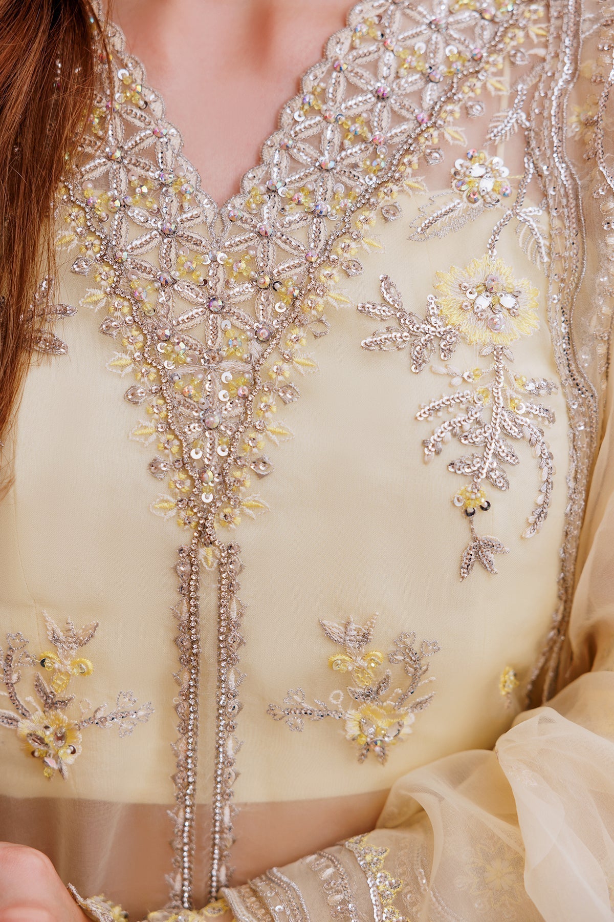 Mina Kashif | Shahbano Luxury Pret 24 | Reem - Designer Dress with Intricate embroidery and embellishments. Shop elegent wedding dress at Maria Faisal.