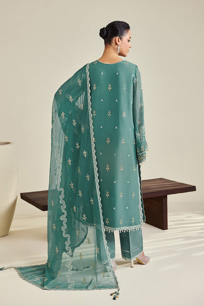 Alizeh | Dhaagay Formals |AF-DHG-5052-Zarqa - Formal Dress - available at Maria Faisal in UK and USA.