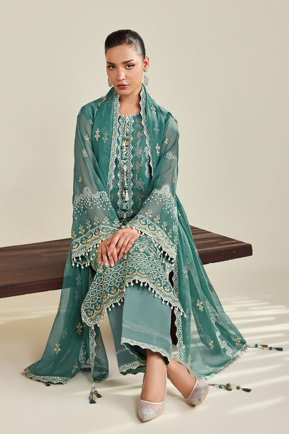 Alizeh | Dhaagay Formals |AF-DHG-5052-Zarqa - Formal Dress - available at Maria Faisal in UK and USA.
