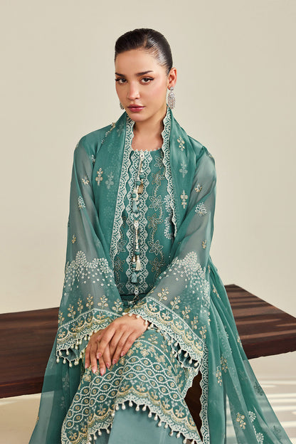 Alizeh | Dhaagay Formals |AF-DHG-5052-Zarqa - Formal Dress - available at Maria Faisal in UK and USA.