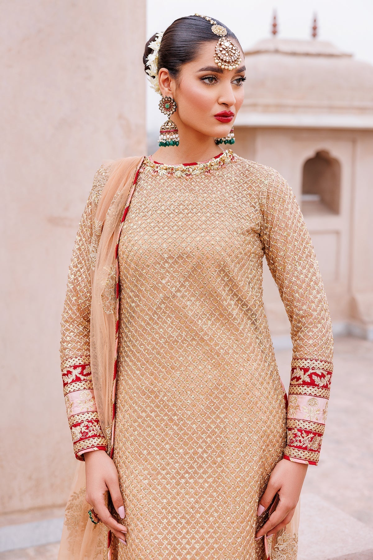 Mina Kashif | Shahbano Luxury Pret 24 | Haya - Designer Dress with Intricate embroidery and embellishments. Shop elegent wedding dress at Maria Faisal.