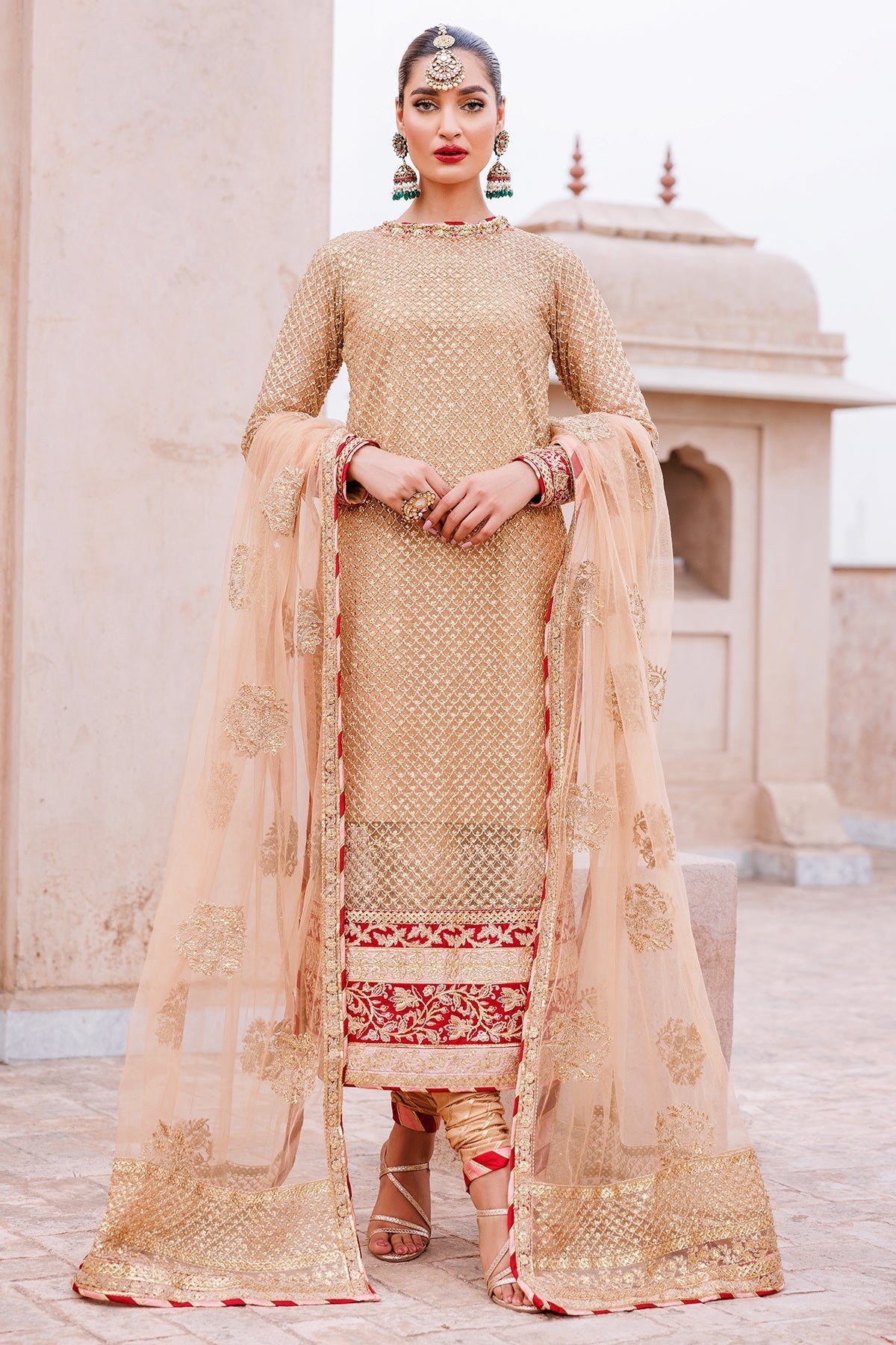 Mina Kashif | Shahbano Luxury Pret 24 | Haya - Designer Dress with Intricate embroidery and embellishments. Shop elegent wedding dress at Maria Faisal.