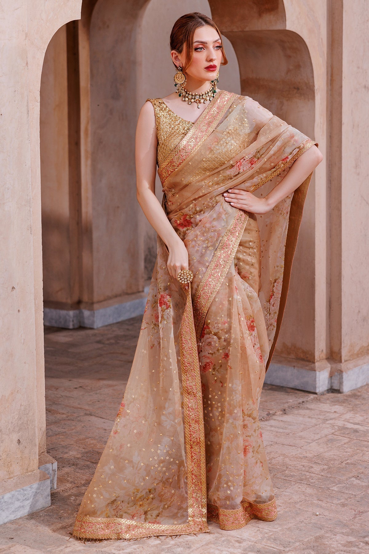 Mina Kashif | Shahbano Luxury Pret 24 | Zymal - Designer Dress with Intricate embroidery and embellishments. Shop elegent wedding dress at Maria Faisal.