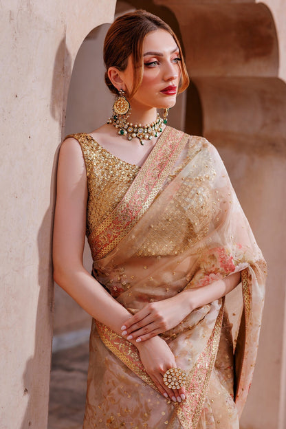 Mina Kashif | Shahbano Luxury Pret 24 | Zymal - Designer Dress with Intricate embroidery and embellishments. Shop elegent wedding dress at Maria Faisal.