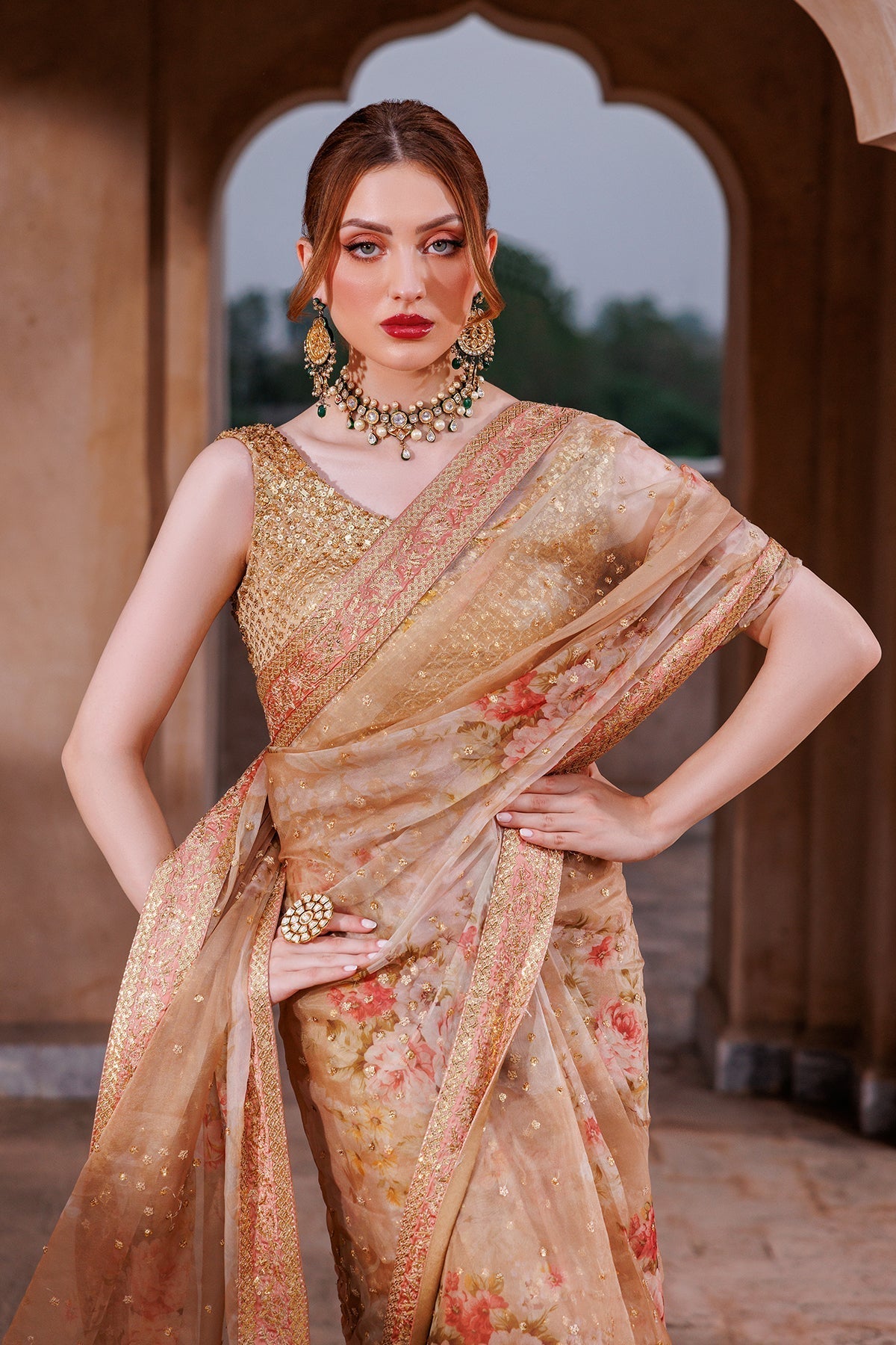 Mina Kashif | Shahbano Luxury Pret 24 | Zymal - Designer Dress with Intricate embroidery and embellishments. Shop elegent wedding dress at Maria Faisal.