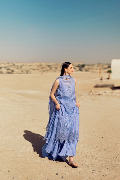 Noor By Saadia Asad | Eid Handwork Laserkari Lawn 24 | D4 - Designer Dress with Intricate embroidery and embellishments. Shop elegent wedding dress at Maria Faisal.
