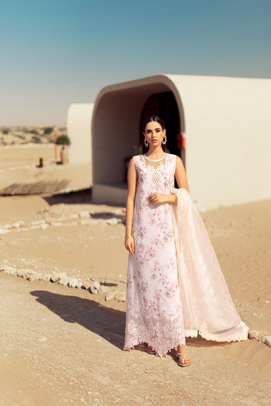 Noor By Saadia Asad | Eid Handwork Laserkari Lawn 24 | D5 - Designer Dress with Intricate embroidery and embellishments. Shop elegent wedding dress at Maria Faisal.