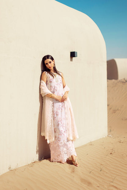 Noor By Saadia Asad | Eid Handwork Laserkari Lawn 24 | D5 - Designer Dress with Intricate embroidery and embellishments. Shop elegent wedding dress at Maria Faisal.