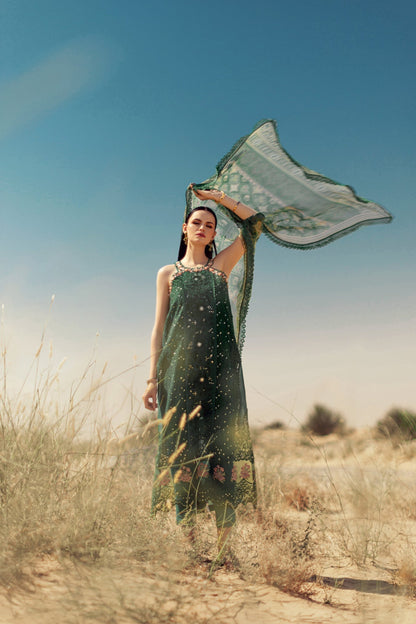 Noor By Saadia Asad | Eid Handwork Laserkari Lawn 24 | D8 - Designer Dress with Intricate embroidery and embellishments. Shop elegent wedding dress at Maria Faisal.