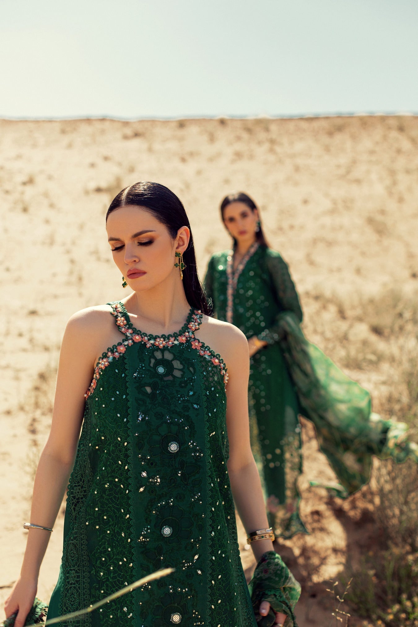 Noor By Saadia Asad | Eid Handwork Laserkari Lawn 24 | D8 - Designer Dress with Intricate embroidery and embellishments. Shop elegent wedding dress at Maria Faisal.