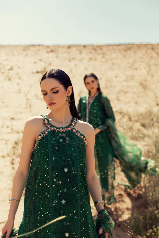 Noor By Saadia Asad | Eid Handwork Laserkari Lawn 24 | D8 - Designer Dress with Intricate embroidery and embellishments. Shop elegent wedding dress at Maria Faisal.