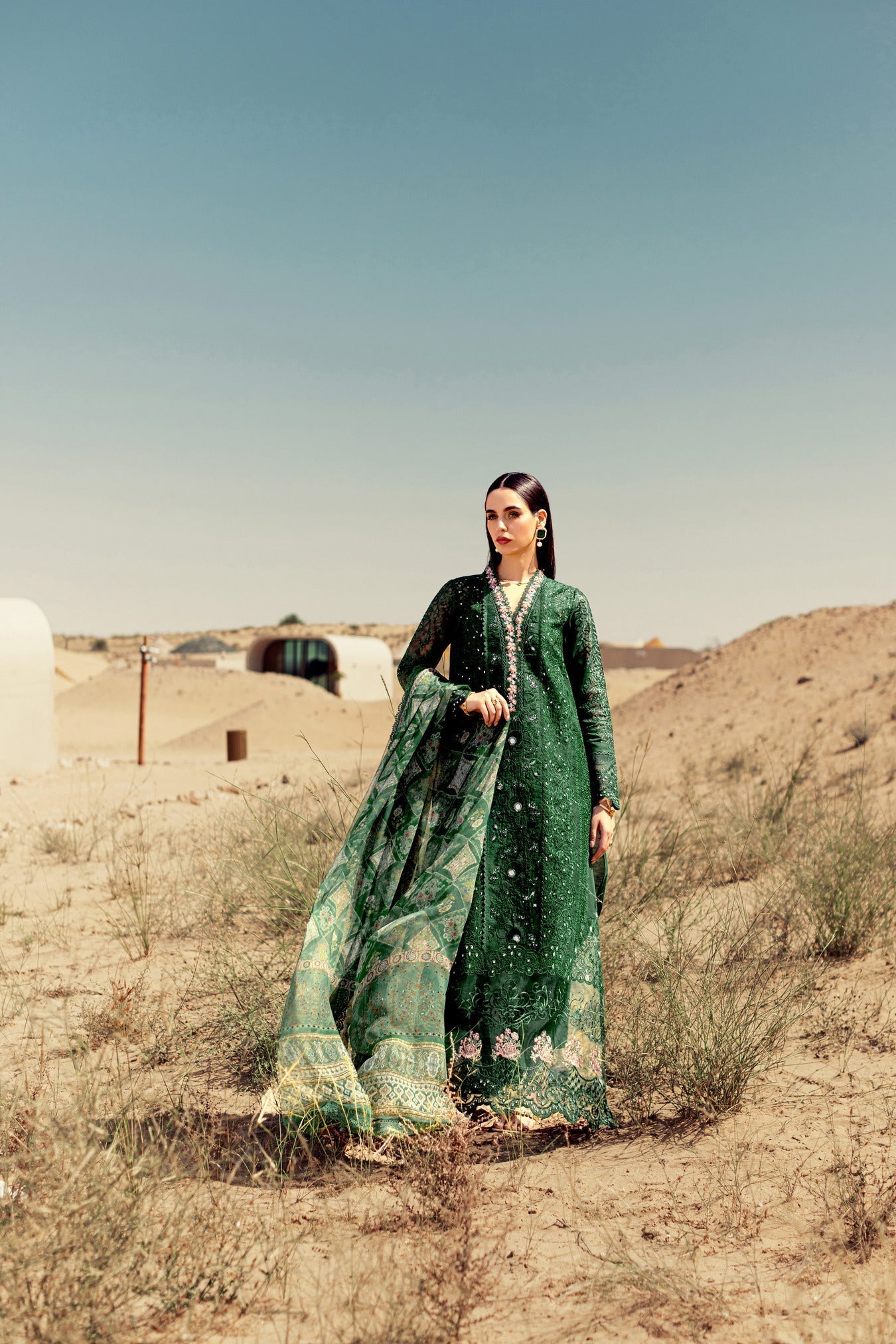 Noor By Saadia Asad | Eid Handwork Laserkari Lawn 24 | D8 - Designer Dress with Intricate embroidery and embellishments. Shop elegent wedding dress at Maria Faisal.