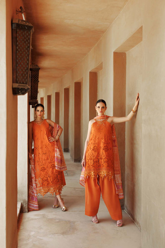 Noor By Saadia Asad | Eid Handwork Laserkari Lawn 24 | D11 - Designer Dress with Intricate embroidery and embellishments. Shop elegent wedding dress at Maria Faisal.