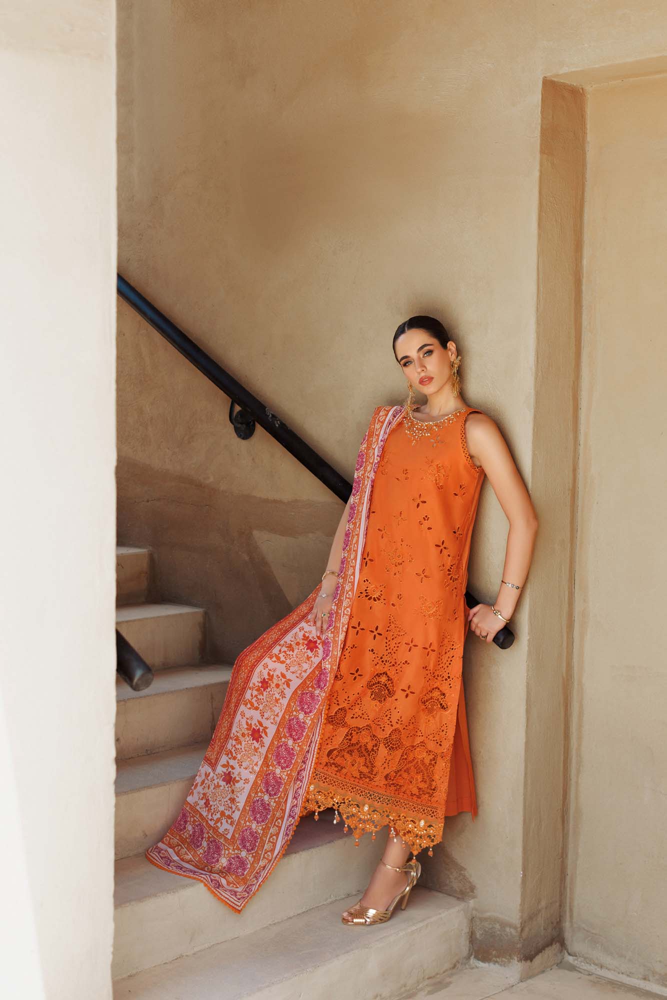 Noor By Saadia Asad | Eid Handwork Laserkari Lawn 24 | D11 - Designer Dress with Intricate embroidery and embellishments. Shop elegent wedding dress at Maria Faisal.