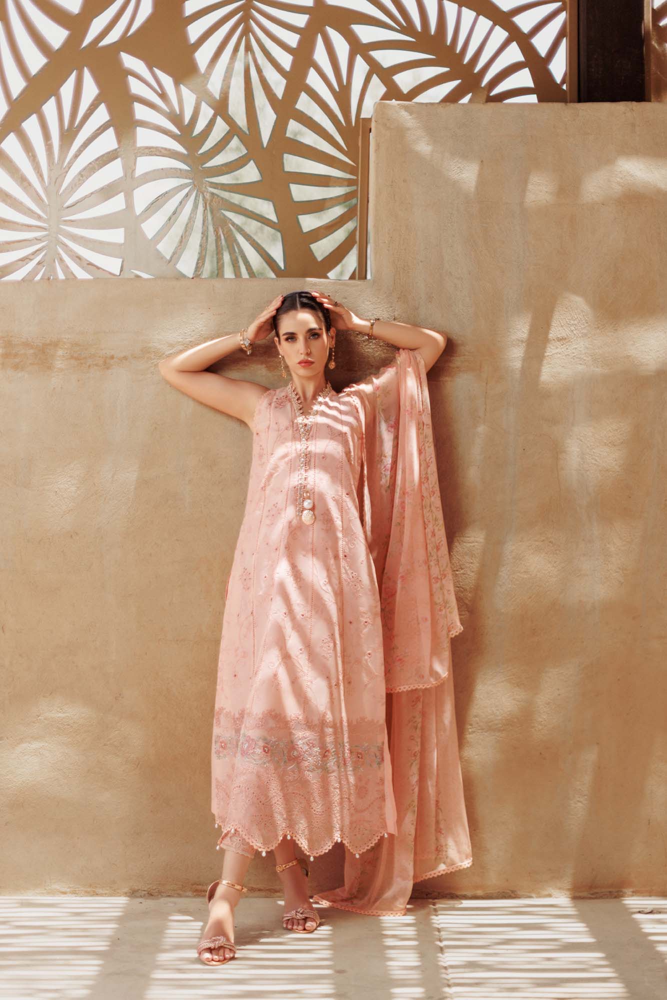 Noor By Saadia Asad | Eid Handwork Laserkari Lawn 24 | D10 - Designer Dress with Intricate embroidery and embellishments. Shop elegent wedding dress at Maria Faisal.