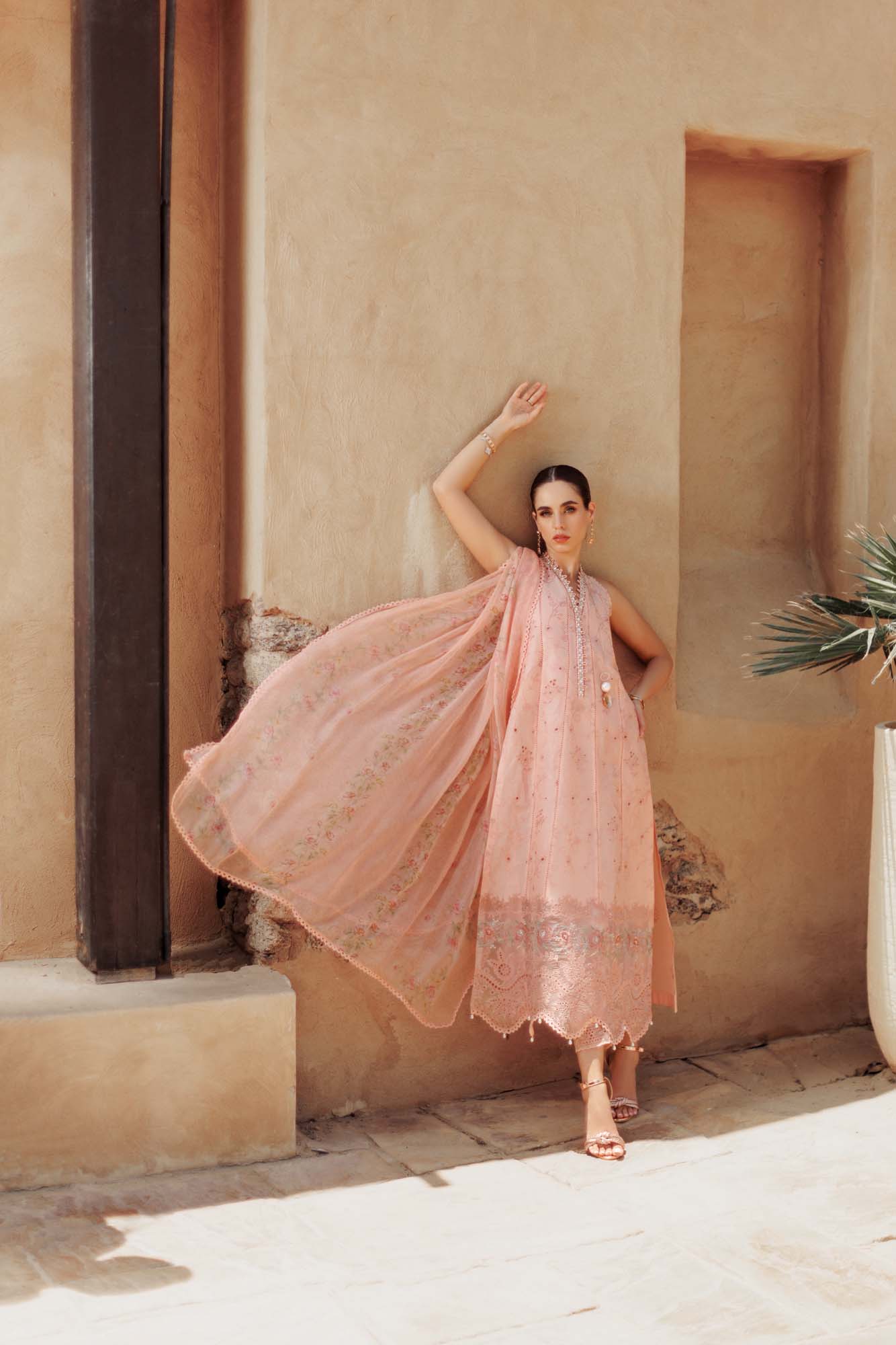 Noor By Saadia Asad | Eid Handwork Laserkari Lawn 24 | D10 - Designer Dress with Intricate embroidery and embellishments. Shop elegent wedding dress at Maria Faisal.